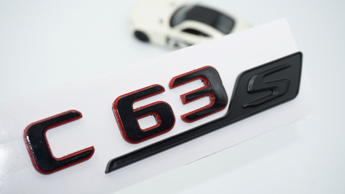 C 63s Bagaj Kırmızı Siyah Abs Yazı Logo Benz İle Uyumlu