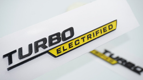 Benz Turbo Electrified Çamurluk Yanı Sarı Logo Amblem