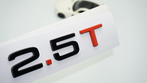 2.5 T Bagaj Siyah Kırmızı 3m Yazı Logo Audi İle Uyumlu