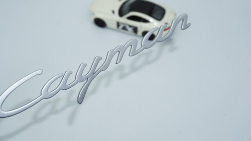 Porsche Cayman Bagaj 3m 3d Gri Abs Yazı Logo Amblem