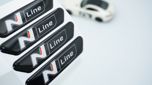 Hyundai N Line Logo Kapı Kenarı Koruma Damla Desen Arma -