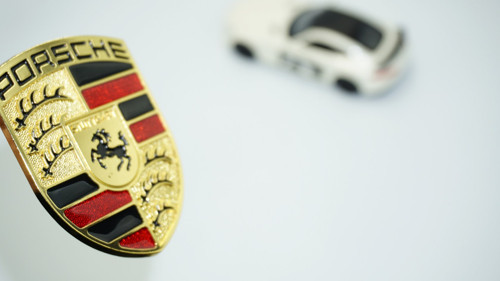 Porsche Logo Kaput Body 3m Gold Metal Logo Amblem Arma