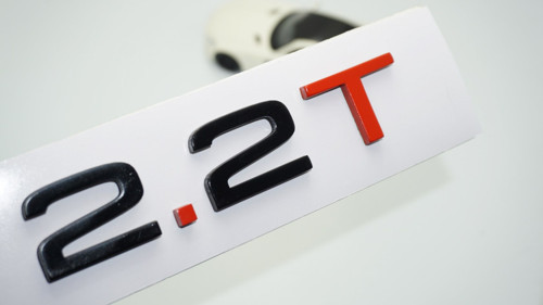 2.2 T Bagaj Siyah Kırmızı 3m Yazı Logo Audi İle Uyumlu