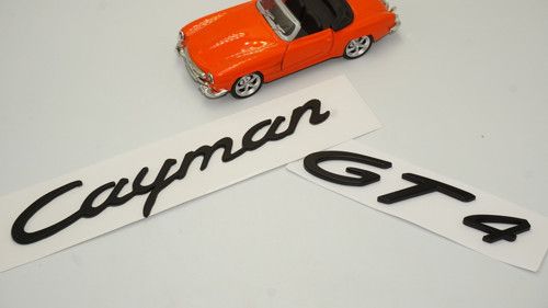 Porsche Cayman Gt4 Bagaj Siyah Abs Yazı Logo Arma Seti