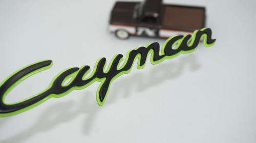 Porsche Cayman Yeşil Siyah Abs Yazı Logo Arma Bagaj Arma