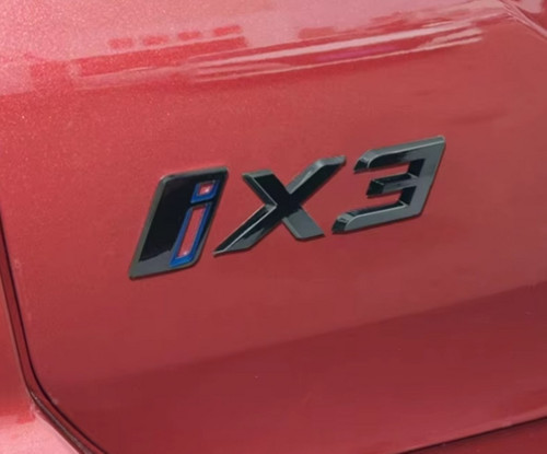 Yeni İx3 Bagaj Siyah Mavi Abs Yazı Logo Bmw İle Uyumlu