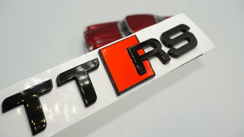 Audi Ttrs Parlak Siyah Abs Bagaj Logo Yazı Arma