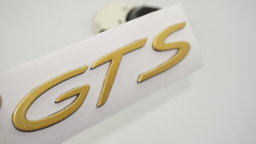 Porsche Gts Bagaj Gold Yazı Logo Arma