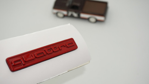 Quattro Kırmızı Bagaj Logo Amblem Audi İle Uyumlu Bagaj Arma