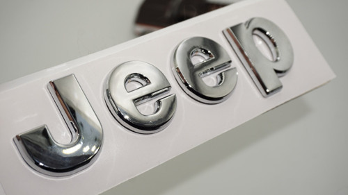 Jeep Kaput Bagaj Krom Metal Logo Amblem Arma