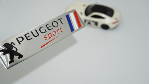 Peugeot Sport Logo Krom Metal Body Plaka Logo Amblem Bagaj Arma