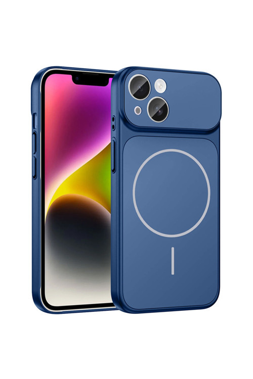 İphone 13-14 İle Uyumlu 17 Pro Görünümlü Magsafe Destekli Lens Korumalı Şık Telefon Kılıfı