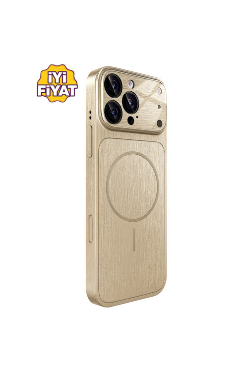 İphone 14 Pro Max İle Uyumlu 17 Pro Max Görünümlü Magsafe Destekli Lens Korumalı Şık Telefon Kılıfı