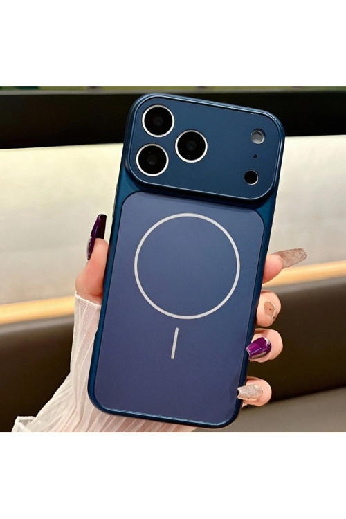 İphone 14 Pro Max İle Uyumlu 17 Pro Max Görünümlü Magsafe Destekli Lens Korumalı Şık Telefon Kılıfı