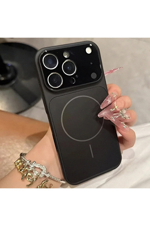 İphone 14 Pro Max İle Uyumlu 17 Pro Max Görünümlü Magsafe Destekli Lens Korumalı Şık Telefon Kılıfı