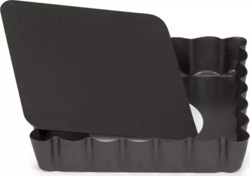 TABANI ÇIKABİLİR KARE MİNİ TART KALIBI 10cm.