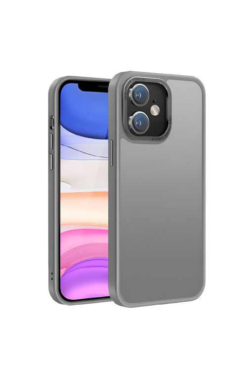Galaxy S24 Plus İle Uyumlu Köşe Korumalı Buzlu Saydam Metal Koruma Çerçeveli Kamera Korumalı Kılıf
