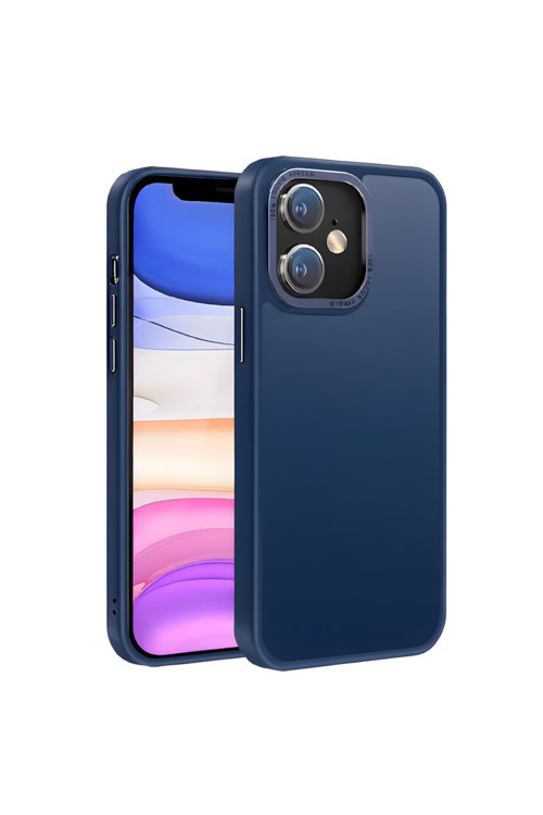 Galaxy S24 Plus İle Uyumlu Köşe Korumalı Buzlu Saydam Metal Koruma Çerçeveli Kamera Korumalı Kılıf