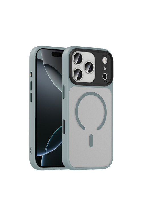 İphone 17 Pro İle Uyumlu Sert Pc Arka Yüzey Wireless Şarj Özellikli Buzlu Saydam Zf Kapak
