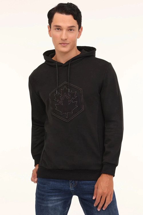 A10188949208010 Siyah Erkek Sweatshirt