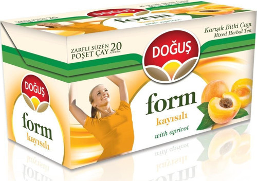 Doğuş Form Kayısılı Bitki Çayı 20'li 40 Gr. (12'li)