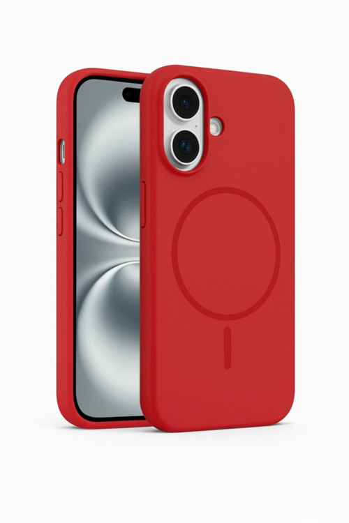 İphone Air İle Uyumlu Magsafe İle Uyumlu Kablosuz Şarj Özellikli Kadife İç Yüzey Silikon Kılıf