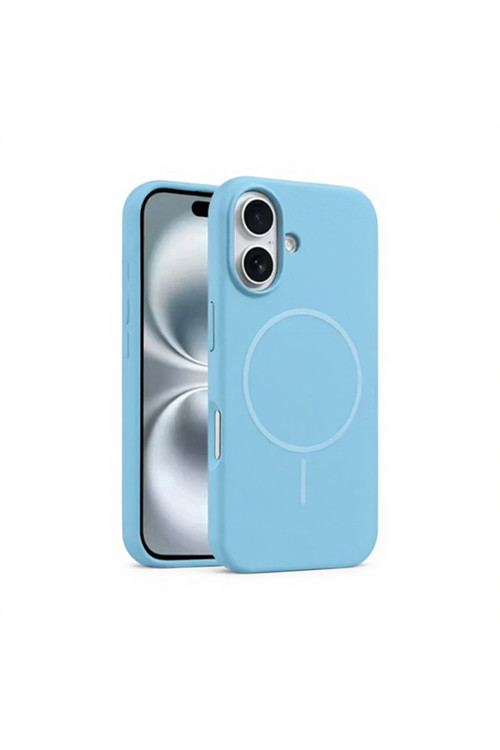 İphone Air İle Uyumlu Magsafe İle Uyumlu Kablosuz Şarj Özellikli Kadife İç Yüzey Silikon Kılıf
