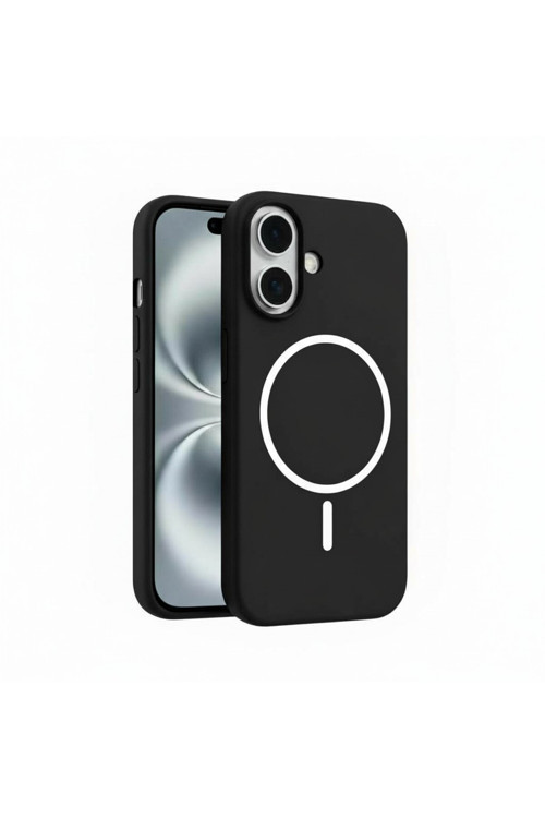 İphone Air İle Uyumlu Magsafe İle Uyumlu Kablosuz Şarj Özellikli Kadife İç Yüzey Silikon Kılıf