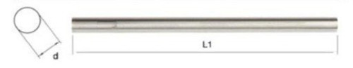 10x200 FET YUVARLAK KESİTLİ PANTOGRAF KALEMİ H.S.S.-E Co10 DIN4964