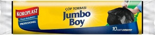 Çöp Torbası Güçlü Jumbo Prof. 10'lu 80*110 (4'lü)