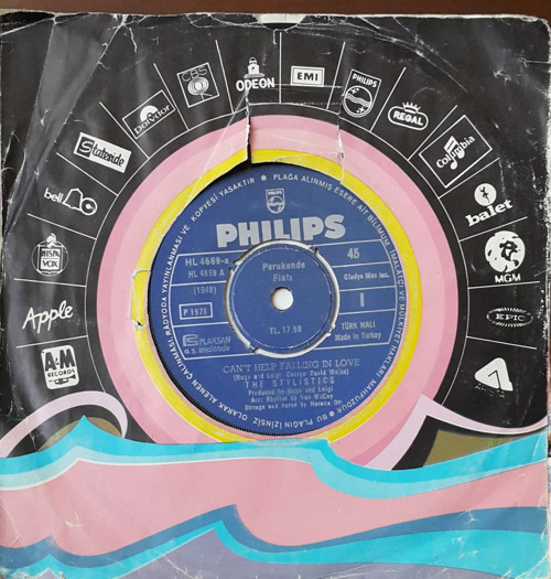 The Stylisics Can't Help Falling İn Love 45lik Plak
