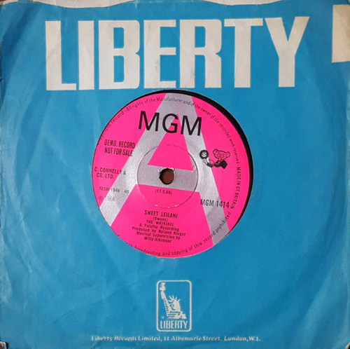 Demo .Record Not For Sale Sweet Leilani 45lik Plak