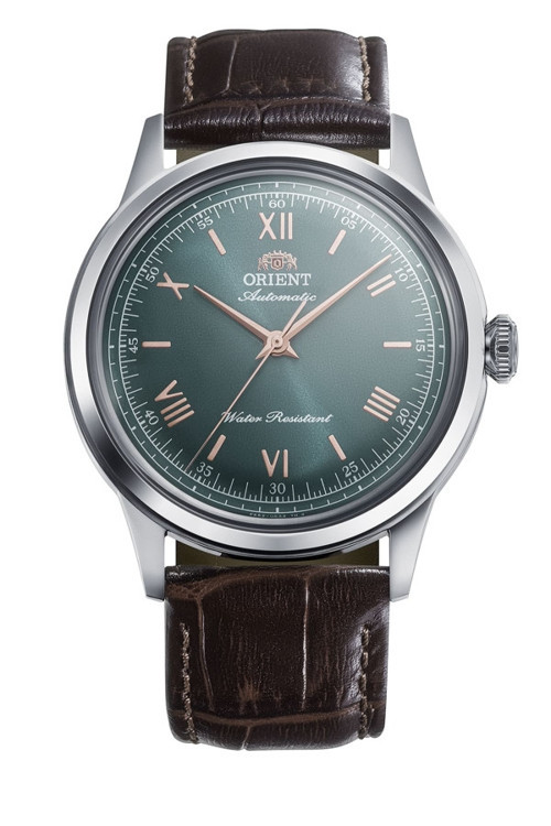 Bambino RA-BB0001E30B Kurmalı Otomatik Deri Kahverengi Yeşil Kadran 39 mm Erkek Kol Saati