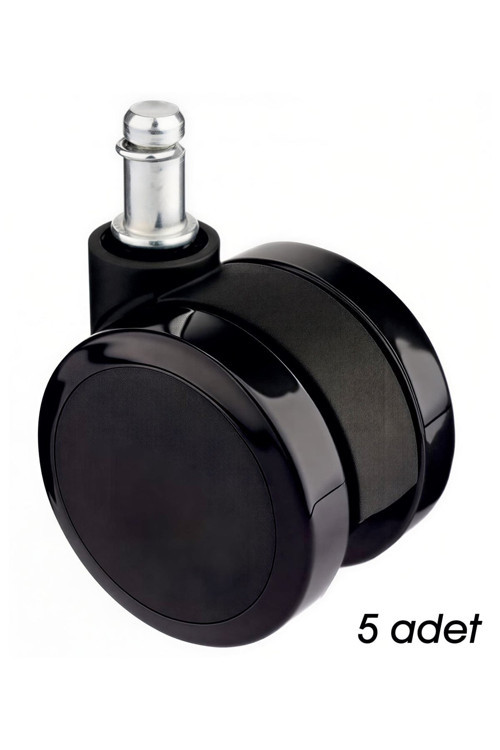 Yedek Sandalye Tekerleği 60 mm 5'li Paket Siyah