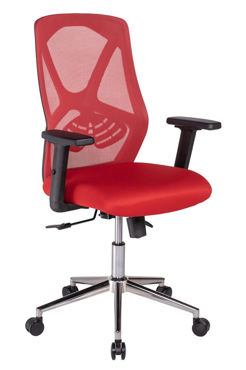 Dolphin Siyah Fileli Çalışma Koltuğu | Ergonomik Şef ve Toplantı Koltuğu Kırmızı