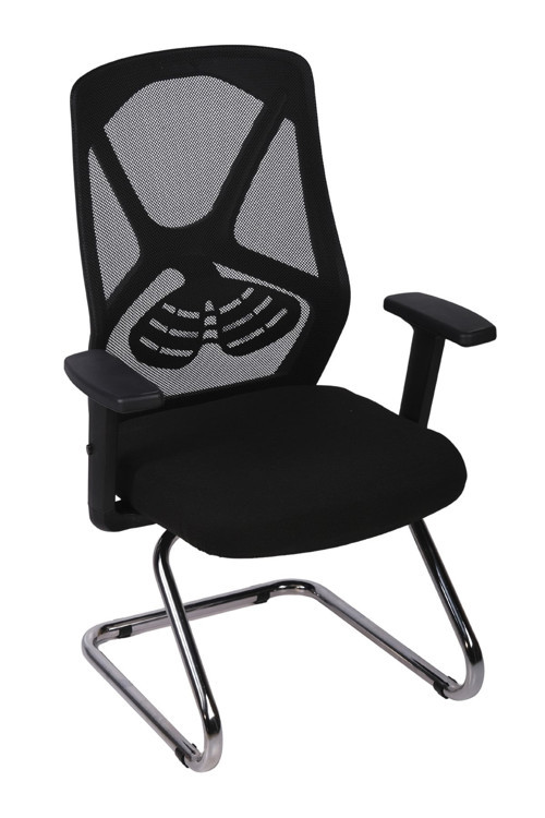 Dolphin Siyah Fileli Misafir Koltuğu | Ergonomik Toplantı ve Bekleme Koltuğu Siyah Fileli