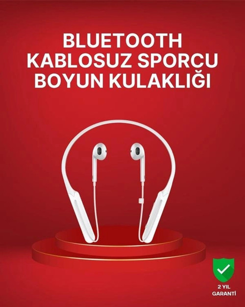 Boyun Askılı Kablosuz Kulaklık – Uzun Süreli Batarya Performansı