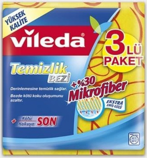 Temizlik Bezi 3'lü %30 Mikrofiberli (2'li)