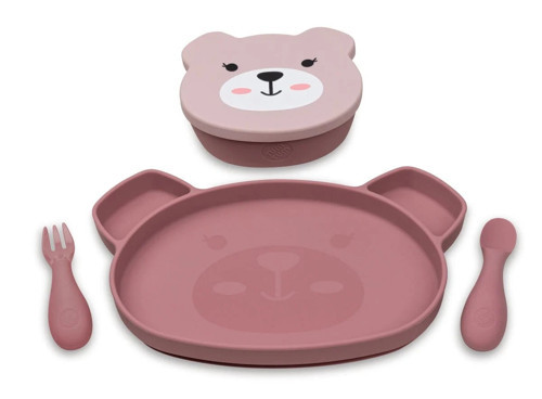 Silikon Beslenme Seti (5 parça) - Betsy Bear