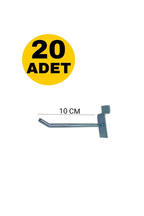 Raf Kanallı Panel / Pano Askı Kancası 10 Cm 20 Adet
