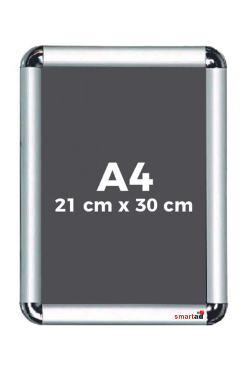 A4 Çerçeve - Rondo A4 Afiş Çerçevesi - Açılır Kapanır Aluminyum Çerçeve - Belge Çerçevesi