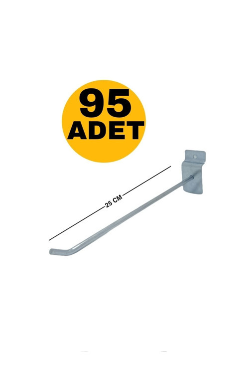 Raf Kanallı Panel / Pano Askı Kancası 25 Cm 95 Adet