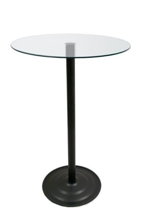 Masa Bar Masası Bistro Cafe Cam Yuvarlak Kokteyl 110 Cm