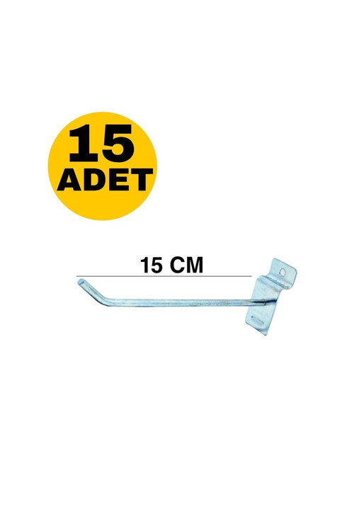 Raf Kanallı Panel / Pano Askı Kancası 15 Cm 15 Adet