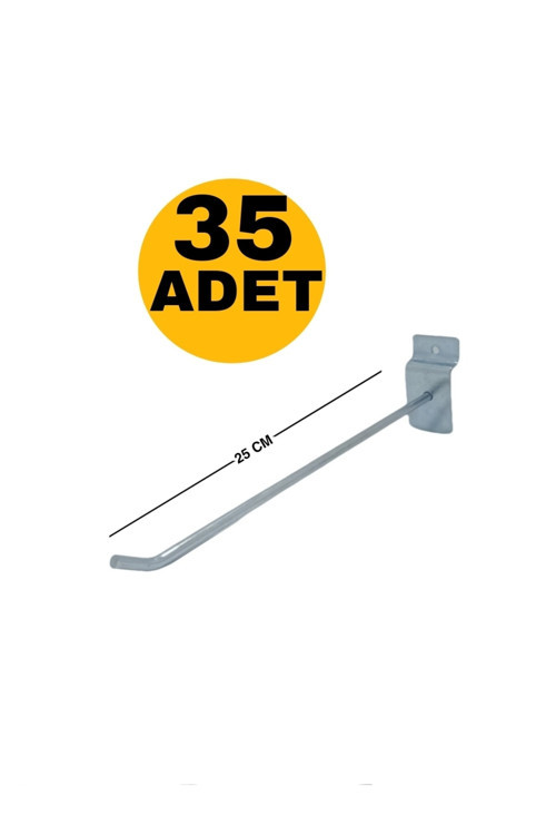 Raf Kanallı Panel / Pano Askı Kancası 25 Cm 35 Adet