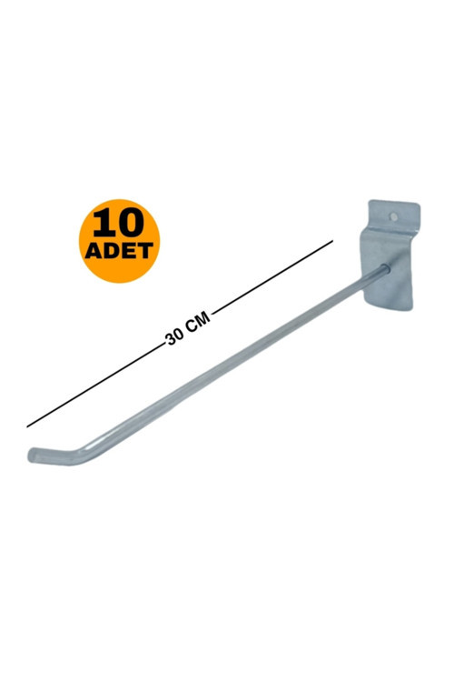 Raf Kanallı Panel / Pano Askı Kancası 30 Cm 10 Adet