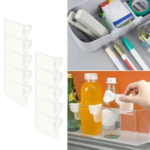 10Luşeffaf Buzdolabı Yan Kapı Düzenleyici Buzdolabı Dolap İçi Bölümleyici Aparatlar Go-53-