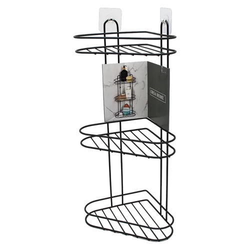 3 KATLI SİYAH METAL KÖŞE RAFI GO-53-vice 00634