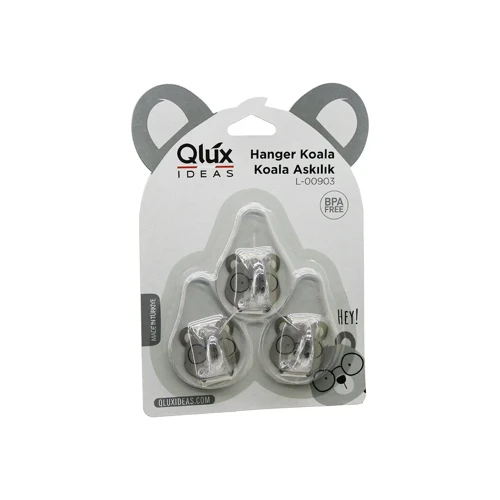 3PCS KOALA ASKI ŞEFFAF ASKI YAPIŞKANLI MONTAJ GO-53-vice 01153