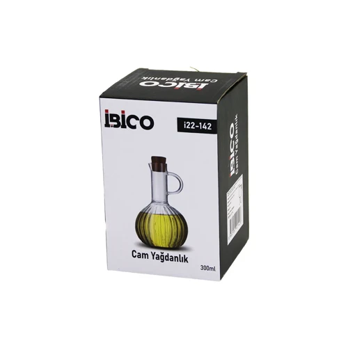 MİNİ CAM YAĞDANLIK ÇİZGİLİ DESEN 300ML AHŞAP BAMBU MANTAR TIPA GO-53-vice 01932